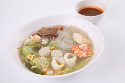 Close-up of food served in bowl