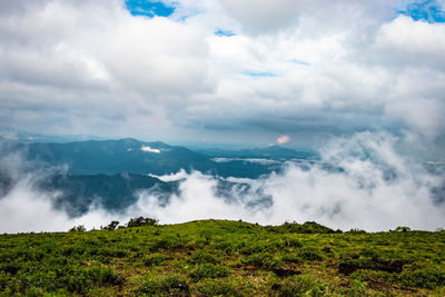 Scenic view of landscape against sky