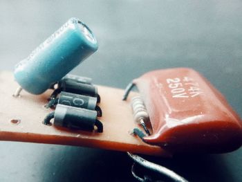 Close-up of toy on table