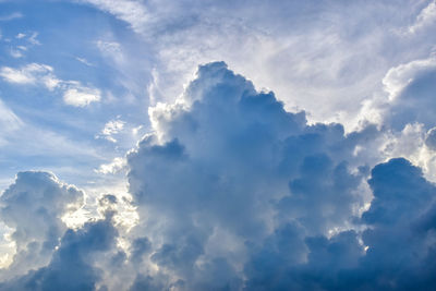 Low angle view of clouds in sky