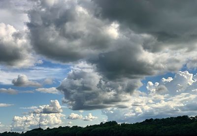 Low angle view of storm clouds in sky