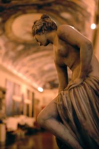 Statue of angel in museum