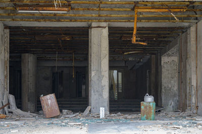 View of abandoned building