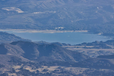 High angle view of landscape against sky