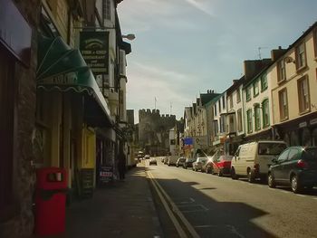 View of city street