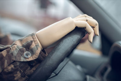 Close-up of human hand