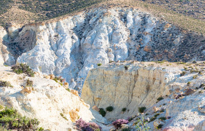 Rock formations on land