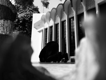 Man praying at mosque