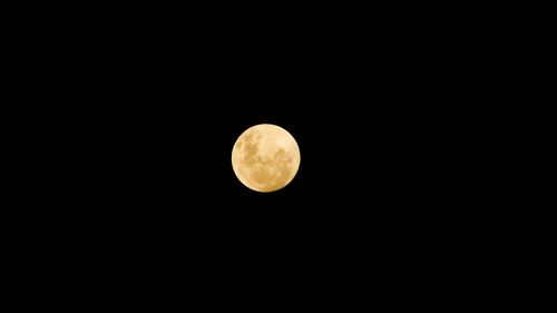 Low angle view of moon in sky