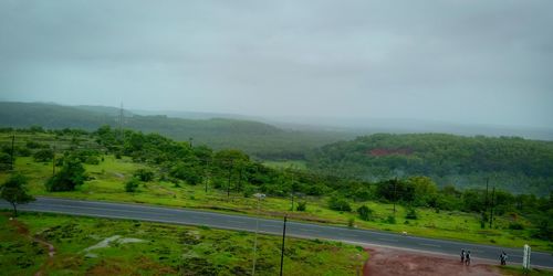 Scenic view of landscape against sky