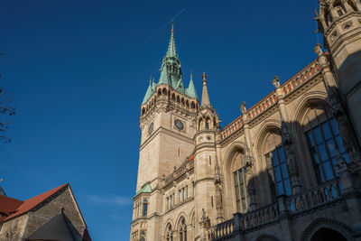 Low angle view of historic building against sky