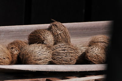 Close-up of hay