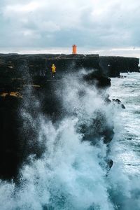 Scenic view of sea against sky