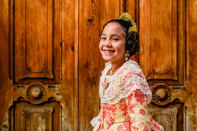 Portrait of smiling girl