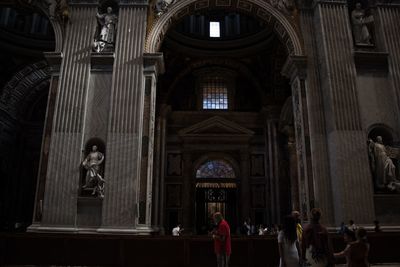 Group of people in historic building