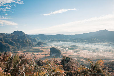 Scenic view of landscape against sky