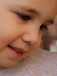 Close-up of smiling boy