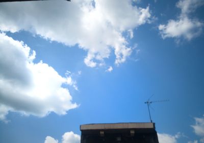 Low angle view of building against sky