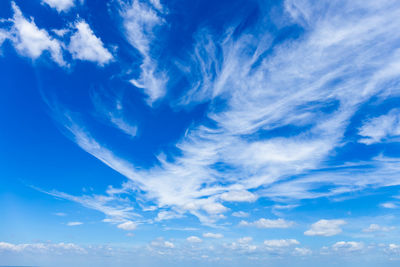 Low angle view of clouds in sky