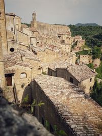 View of old town against sky