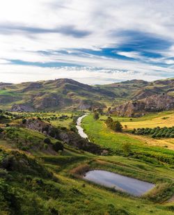 Scenic view of landscape against sky