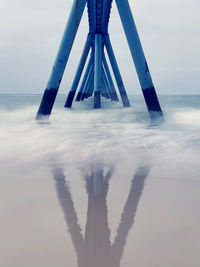 Tilt image of sea against sky