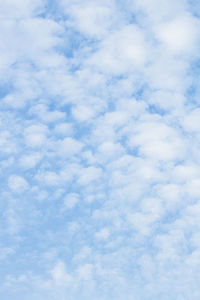 Low angle view of clouds in sky