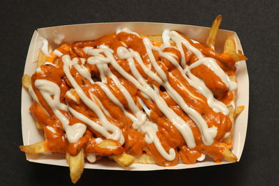 Close-up of sushi in plate