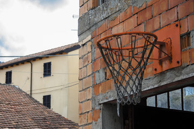 Low angle view of building against sky