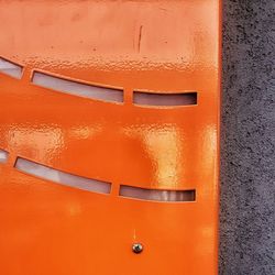 Full frame shot of red wall