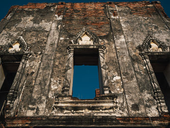 Low angle view of old building