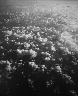 Low angle view of white clouds in sky