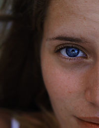 Close-up portrait of a woman
