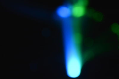 Defocused image of illuminated lights