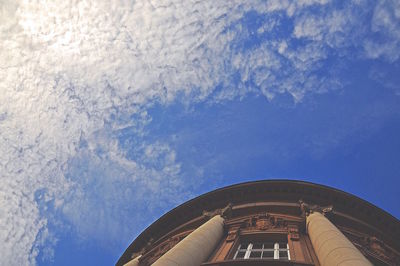 Low angle view of historic building against sky