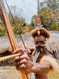 Indigenous people from west papua, indonesia.