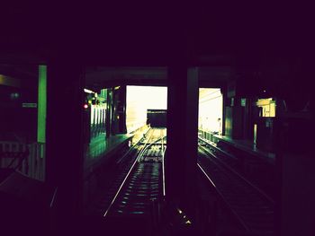 Railroad station platform