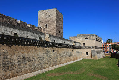 View of fort against clear sky