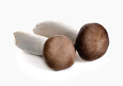 Close-up of fruits against white background