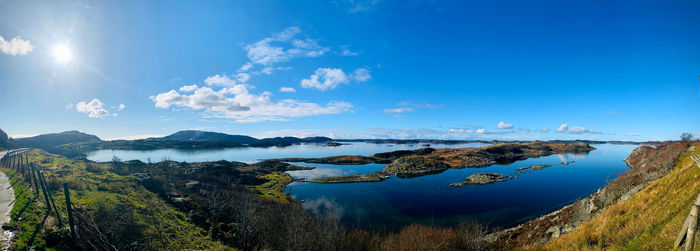 Panoramic shot of sea against sky