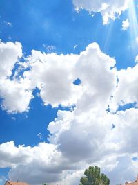 Low angle view of clouds in sky