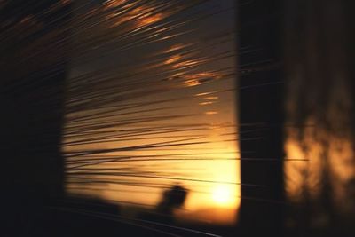 View of illuminated city at night
