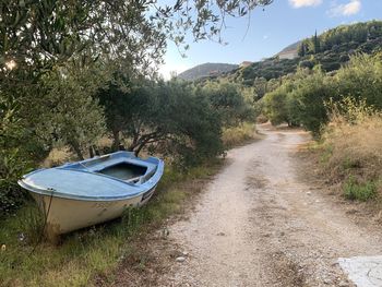 Scenic view of land against sky