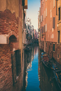 Canal amidst buildings in city