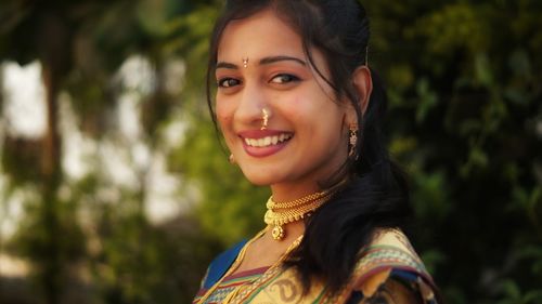 Portrait of a smiling young woman