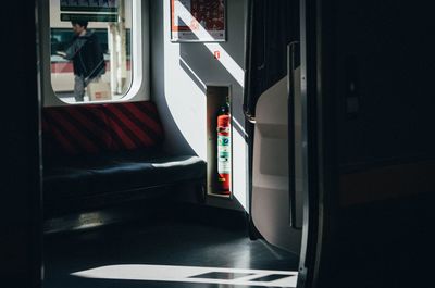 Train in empty room