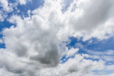 Low angle view of clouds in sky