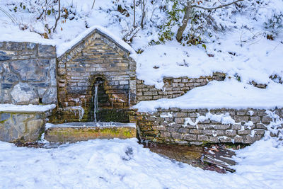 View of snow covered landscape