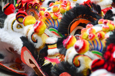 Close-up of chinese dragon decoration.