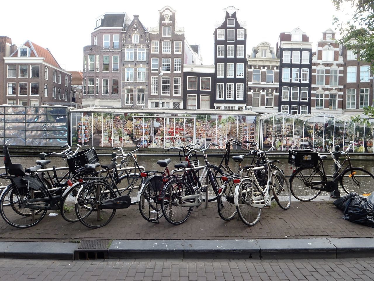 BICYCLE PARKED IN CITY